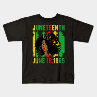 Juneteenth June 19 1865 Juneteenth Freedom Day Black History Kids T-Shirt